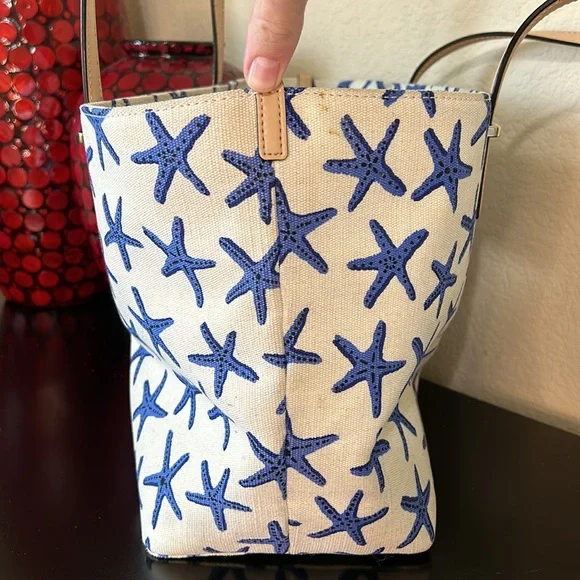 Kate Spade Dancing Starfish South Poplar Street Francis Canvas Tote Bags